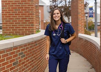Clarion nursing student.